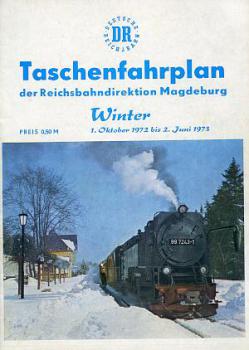 Taschenfahrplan RBD Magdeburg 1972 / 1973