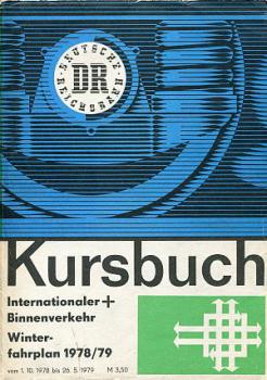 Kursbuch DR internationaler + Binnenverkehr 1978 / 1979