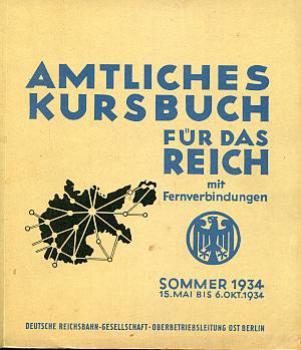 Kursbuch DRG 1934 Reprint