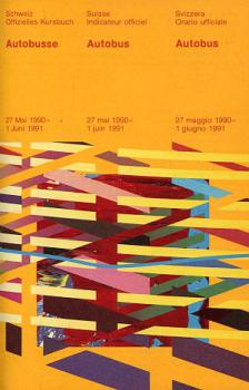 Kursbuch Autobusse Schweiz 1990 / 1991
