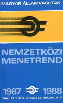 Kursbuch Ungarn 1987 / 1988 Ausland MAV