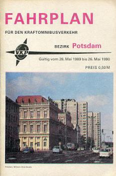 Fahrplan Kraftomnibusverkehr Bezirk Potsdam 1989 / 1990