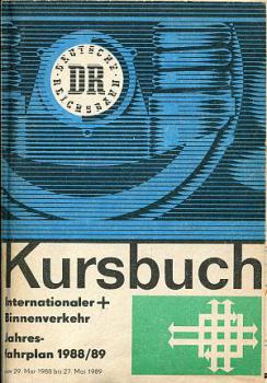 Kursbuch DR internationaler und Binnenverkehr 1988 / 1989