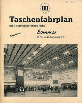 Taschenfahrplan RBD Halle 1967