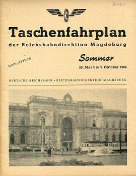 Taschenfahrplan RBD Magdeburg 1960