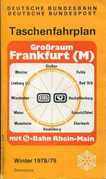 Taschenfahrplan Großraum Frankfurt (M) 1978 / 1979