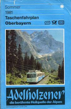 Taschenfahrplan Oberbayern 1981