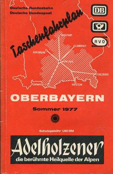Taschenfahrplan Oberbayern 1977