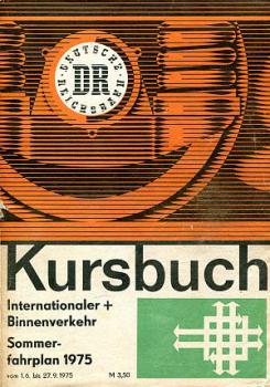 Kursbuch DR 1975 Internationaler- und Binnenverkehr
