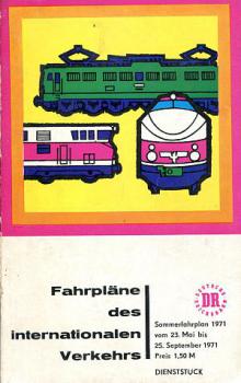 Fahrpläne des internationalen Verkehrs DR 1971