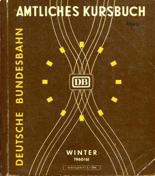 Kursbuch DB 1960 / 1961