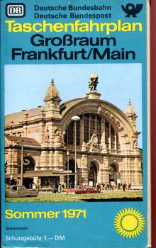 Taschenfahrplan Großraum Frankfurt / Main 1971