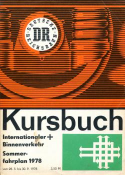 Kursbuch DR Internationaler- und Binnenverkehr 1978