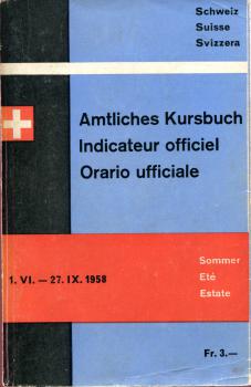 Kursbuch Schweiz 1958