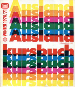 DB Auslandkursbuch 1970 / 1971