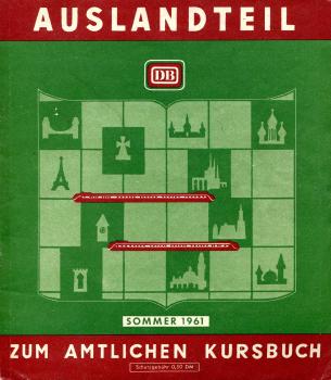 Kursbuch DB Auslandteil 1961