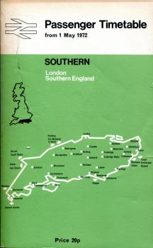 Kursbuch British Rail Southern – London, Southern England 1972