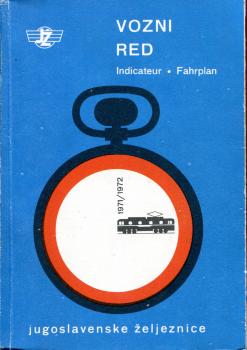 Kursbuch Jugoslawien 1971 / 1972