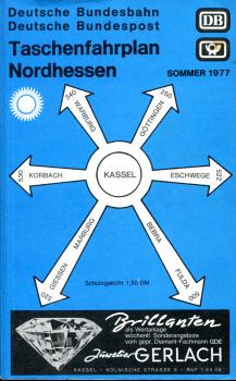 Taschenfahrplan Nordhessen 1977