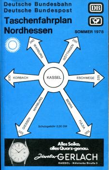Taschenfahrplan Nordhessen 1978