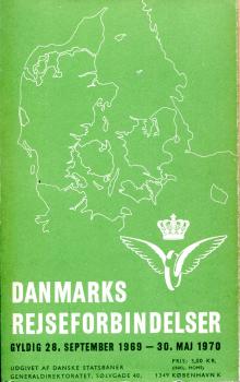 Kursbuch Dänemark 1969 / 1970 Winter