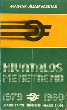 Kursbuch Ungarn 1979 / 1980 Jahresfahrplan