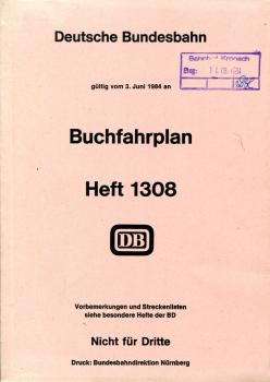 Buchfahrplan Heft 1308 1984