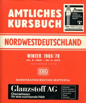 Kursbuch Nordwestdeutschland 1969 / 1970