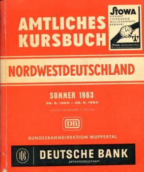 Kursbuch Nordwestdeutschland 1963