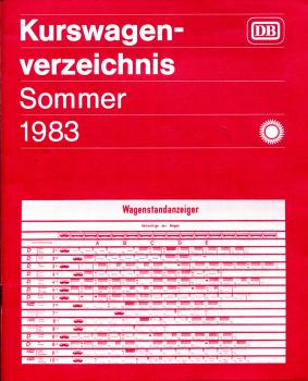 Kurswagenverzeichnis DB 1983