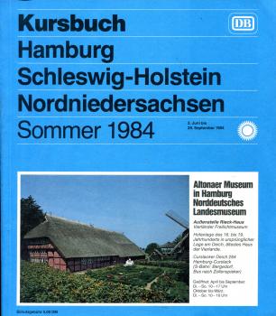 Kursbuch Hamburg Schleswig Holstein Nordniedersachsen 1984