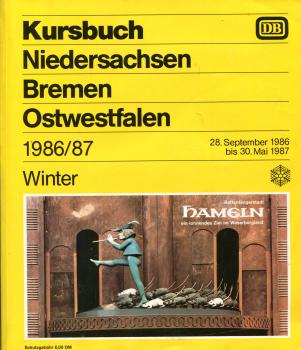 Kursbuch Niedersachsen Bremen Ostwestfalen 1986 / 1987