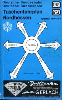 Taschenfahrplan Nordhessen 1974 / 1975