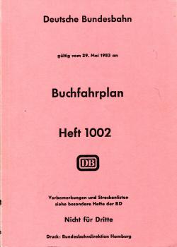 Buchfahrplan DB 1983 Heft 1002