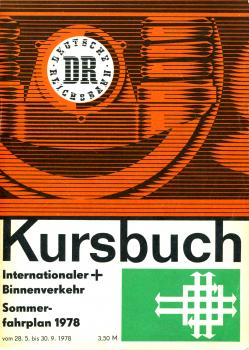 Kursbuch DR 1978 internationaler  und Binnenverkehr