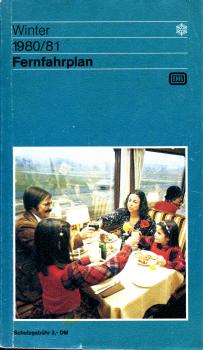 Fernfahrplan DB 1980 / 1981