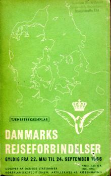 DSB Kursbuch Dänemark 1966