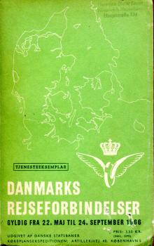 DSB Kursbuch Dänemark 1966