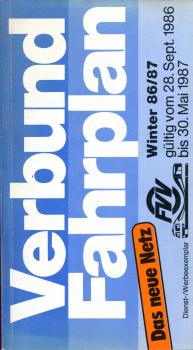 FVV Verbund Fahrplan Frankfurt 1986 / 1987