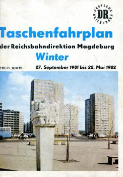 Taschenfahrplan Rbd Magdeburg 1981 / 1982