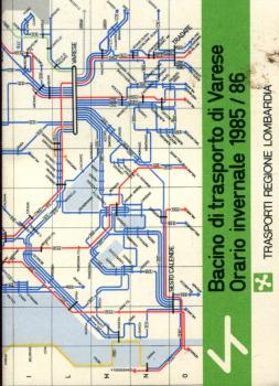 Fahrplan Bacino di transporto di varese Orario invernale 1985 / 1986 Regione Lombardia