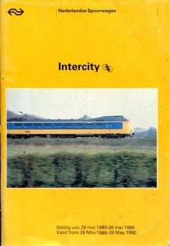 Fahrplan Intercity Verbindungen Niederlande 1980