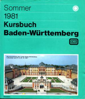 Kursbuch Baden-Württemberg 1981