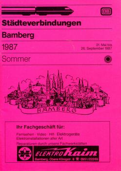 Städteverbindungen Bamberg 1987