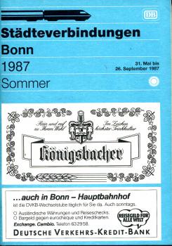 Städteverbindungen Bonn 1987