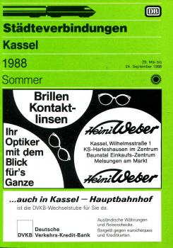 Städteverbindungen Kassel 1988