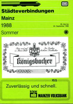 Städteverbindungen Mainz 1988