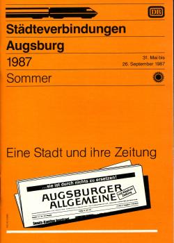 Städteverbindungen Augsburg 1987