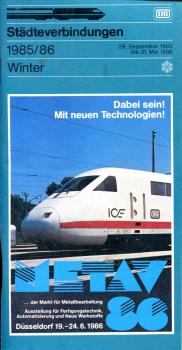Städteverbindungen DB 1985 / 1986