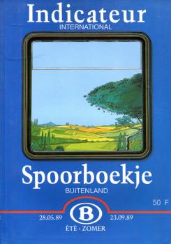 Kursbuch Belgien Auslandsverbindungen 1989